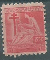 230044216  CUBA BENEFICIENCIA  YVERT  Nº10  */MH - Charity Issues