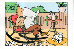Tintin Lit Le Journal - Hergé