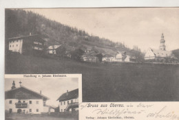 D2065) GRUSS Aus OBERAU - Wildschönau - Handlung V. Johann RIEDMANN - Kirche Häuser - SEHR ALT ! - Wildschönau