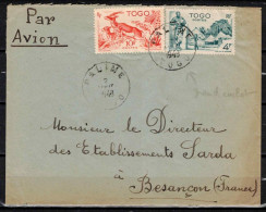 Togo, Lettre Pour Besancon, Cachet PALIME - Covers & Documents