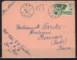 Togo, Lettre Pour Besancon, Cachet LOME - Lettres & Documents