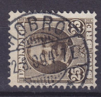 Denmark 1907 Mi. 56, 25 Øre Frederik VIII. Brotype HOBRO Cancel !! - Usati