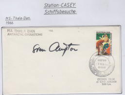 AAT Ship Visit MS Thala Dan Signature   Ca Casey 7 FEB 1976 (CS151) - Briefe U. Dokumente