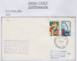 AAT Ship Visit MS Thala Dan  Ca Casey 7 JA 1972 (CS151A) - Covers & Documents