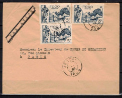 Togo, Lettre Pour Paris, Cachet ANECHO - Cartas & Documentos