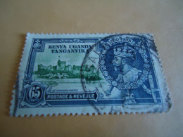 KENYA UGANDA  TANKANYIKA USED STAMPS  CORONATION 1935  WITH POSTMARK - Autres & Non Classés