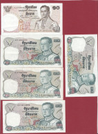 Thailande 9 Billets   Dans L 'état - Thailand