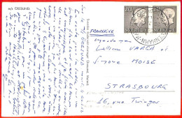 Aa1818  - SWEDEN - Postal History - POSTCARD To FRANCE 1962 - Covers & Documents