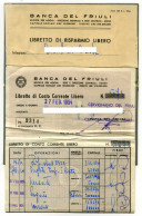 CERVIGNANO UDINE  Banca Del Friuli  Libretto Di Risparmio 1954 - Banque & Assurance