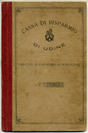 CASSA DI RISPARMIO DI UDINE  Felettis  Libretto Di Risparmio  1919 - Banque & Assurance