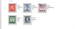 1956 Wildings Overprinted BAHRAIN -  EDWARD  Wmk (5)  Fine Used - Used Stamps