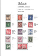 1957 Wildings Overprinted BAHRAIN - New Currency   EDWARD  Wmk (15)  Fine Used - Used Stamps