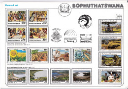 1988 BOPHUTHATSWANA South Africa - Easter, Parks, Crops & Water Conservation 16 Control Blocks, 32 MNH Stamps 4 FDCs - Bophuthatswana