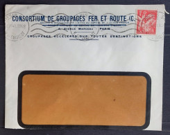 France 1941 N°433 Ob Sur Lettre  Perforé MS TB - 1939-44 Iris