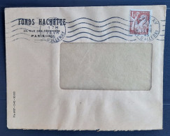 France 1945 N°652 Ob Sur Lettre  Perforé LH à L'envers TB - 1939-44 Iris