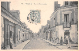 CONTRES (Loir-et-Cher) - Rue De Romorantin - Maison Perceval - Voyagé 1906 (2 Scans) Deligny, 23 Rue De Paris, Colombes - Contres