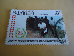 RWANDA  USED  STAMPS     ANNIVERSARIES - Andere & Zonder Classificatie