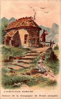 Image L'Habitation Humaine Cabane De La Campagne De Rome ( Antiquité ) Italie Texte Au Dos En TB.Etat - Other & Unclassified