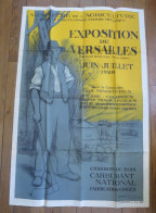 1928 LUCIEN LIEVRE Rare Affiche Exposition De VERSAILLES Charbon De Bois 1928 HALTE DU PETIT JOUY EAUX ET FORETS - Plakate