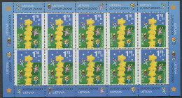 Lithuania:Unused Sheet EUROPE Cept 2000, MNH - 2000