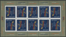 Lithuania:Unused Sheet EUROPE Cept 2003, Poster Art, MNH - 2003