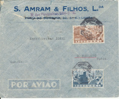 Portugal Air Mail Cover Sent To Sweden Lisboa 26-7-1945 GOOD FRANKED - Covers & Documents