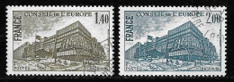 SERVICE N° 63/64 CONSEIL DE L'EUROPE OBLITERES TB COTE 2,30 € - Oblitérés