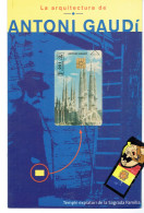 TELECARTE PHONECARD RARE Spain  GAUDI FOLDER - Otros & Sin Clasificación