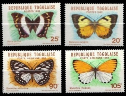 (022) Togo  Animals / Fauna / Insects / Butterflies / Papillons / Schmetterlinge  ** / Mnh  Michel 1608-12 4 Val. - Togo (1960-...)