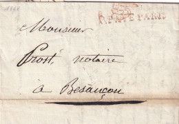 France Marque Postale - P PAYE PARIS - Avec Texte - 1818 - 1801-1848: Precursori XIX