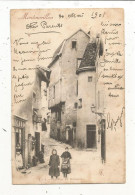 Cp, 86,  MONTMORILLON, La Rue Du BROUARD, Dos Simple, Voyagée 1901 - Montmorillon