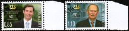 LUXEMBOURG, LUXEMBURG 2011, MI 1998 - 1999, GEBUTRSTAG GROSSHERZOG JEAN + GUILLAUME, ESST GESTEMPELT, OBLITERE - Used Stamps