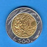 SAN MARINO 500 Lire 1999 - KM 394    UNC From Roll                BIMETALLIQUE - San Marino