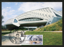 ESPAÑA (2016) Carte Maximum Card ATM EXFILNA / ECC 2016 Zaragoza Pabellon Puente, Bridge, Pont, Zaha Hadid, Architecture - Tarjetas Máxima