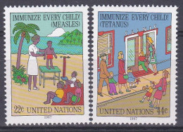 NU New York 1987 510-11 ** Vaccination Enfants Rougeole Tétanos - Neufs