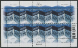 Estonia:Unused Sheet EUROPE Cept 2001, Fresh Water, MNH - 2001