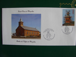 SPM/SAINT PIERRE ET MIQUELON FDC EGLISE MIQUELON 2022 - FDC