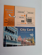 BERMUDA  $10,- BERMUDA LOGIC  CITY CARD/HAMILTON / DIFFERENT / WITH STREET MAP        PREPAID CARD  Fine USED  **14360** - Bermudas