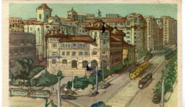 SANTANDER - AVENIDA De CALVO SOTELO - POSTALE ILUSTRADA - - Cantabria (Santander)