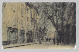 Pelissanne, Grande Rue. Carte Colorisée Toilée (A16p34) - Pelissanne