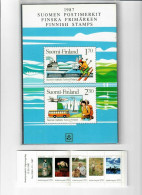 FINLAND 1987 Official Year Book SET MNH Mint. 20+Block+Booklet Mi# 1008II - 1034 - Années Complètes