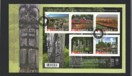 2014  UNESCO World Heritage Sites In Canada  Souvenir Sheet Of 5 Different Sc 2739 - 2011-...