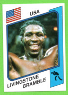 Figurina Panini Supersport 1986 - N° 147 - Livingstone Bramble (USA) - Pugilato - 1980-1989