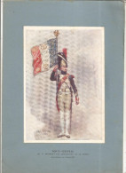 Aquarelle De LALAUZE, Militaria , Porte-drapeau Du 1 Er Régiment Des Grenadiers De La Garde, Frais Fr 2.25 E - Acquarelli