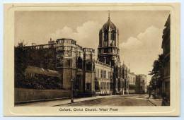 OXFORD : CHRIST CHURCH, WEST FRONT - Oxford