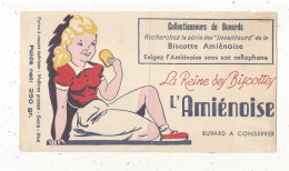 BUVARD, La Reine Des Biscottes, L'AMIENOISE,  Frais Fr 1.55 E - Alimentos