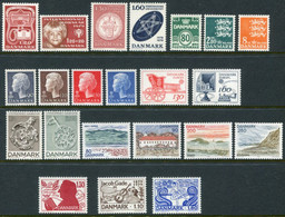 DENMARK 1979 Complete  Issues MNH / **. Michel 675-696 - Unused Stamps