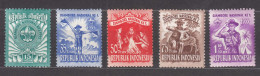 Indonesia 1955 Scouts Mi#138-142 Mint Never Hinged - Indonésie