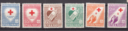 Indonesia 1956 Red Cross Mi#165-170 Mint Never Hinged - Indonesië