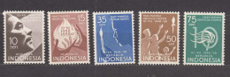 Indonesia 1958 Mi#232-236 Mint Never Hinged - Indonésie